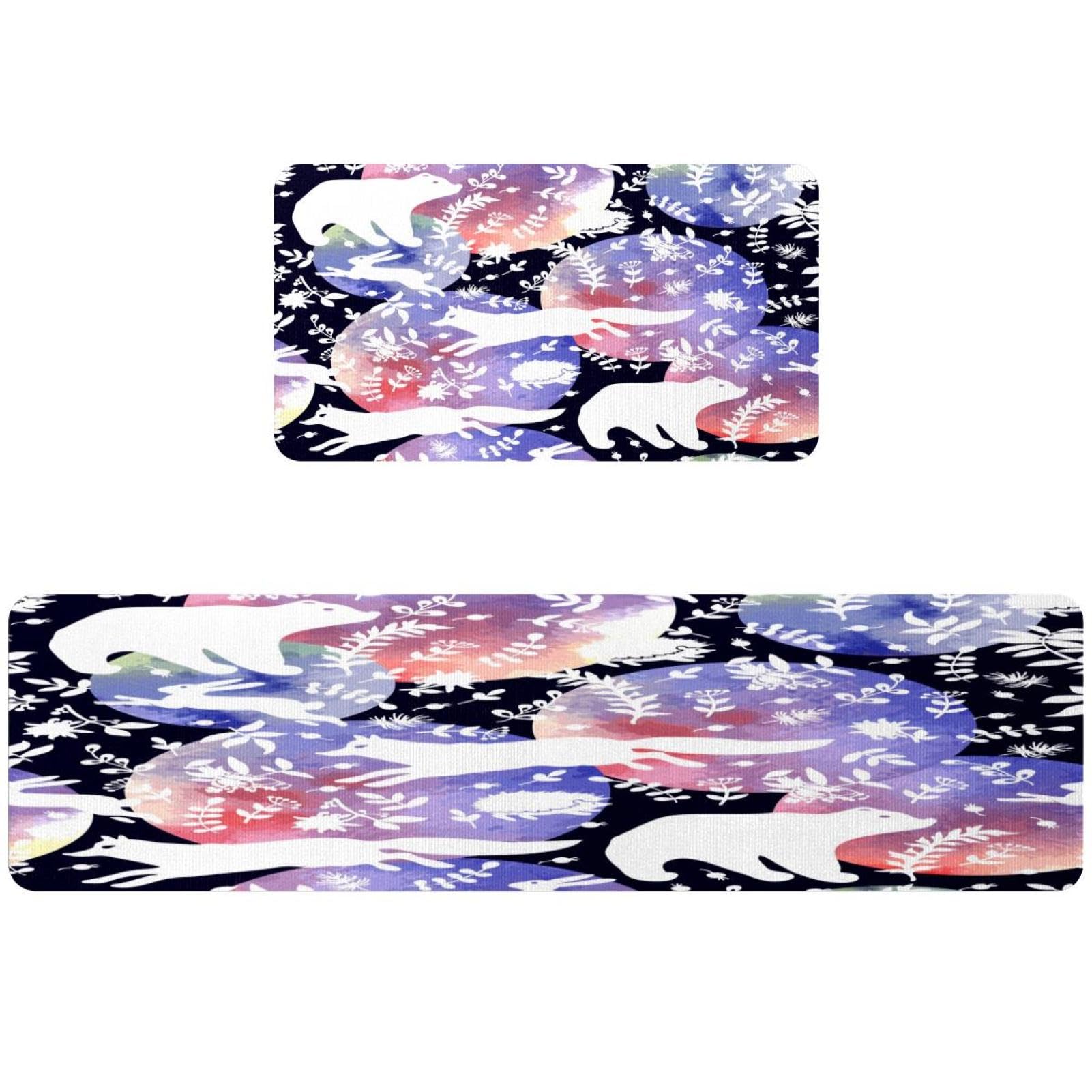 Alfombrillas de cocina de conejo y oso absorbentes y lavables VAPOKF