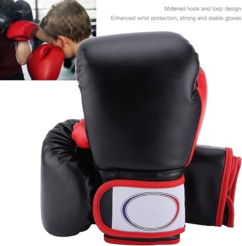 Miniatura 4 de 1 par de guantes de boxeo para niños, 8 onzas, guantes de entrenamiento juvenil para saco de boxeo, kickboxing para niños y niñas