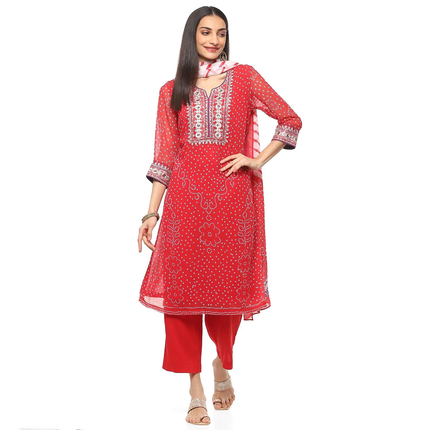 biba Women Polyester Straight Suit Set-picture-25