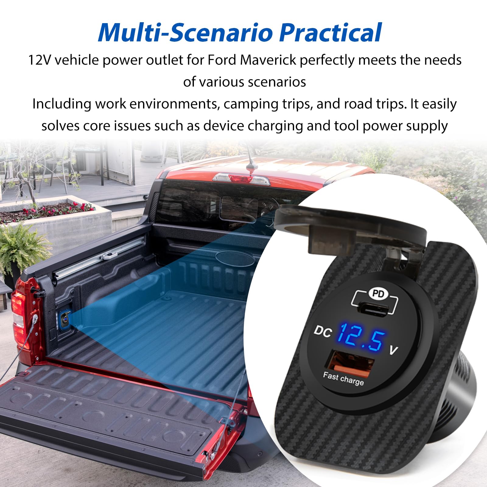 ford maverick cigarette lighter Amazon.com: 12V Car-Mounted Embedded Power Socket for Ford Maverick Flexbed  (2022+), USB Charger (USB+PD) Fast Charging Direct,Tool-Free Installation Power  Outlet Accessory,Replacement Cigarette Lighter Socket : Automotive