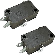 LONYE Basic/Snap Action Switch Replacement for Honeywell V3-19M Round Pin Plunger Microswitch 15A 125VACSPDTPack of 2