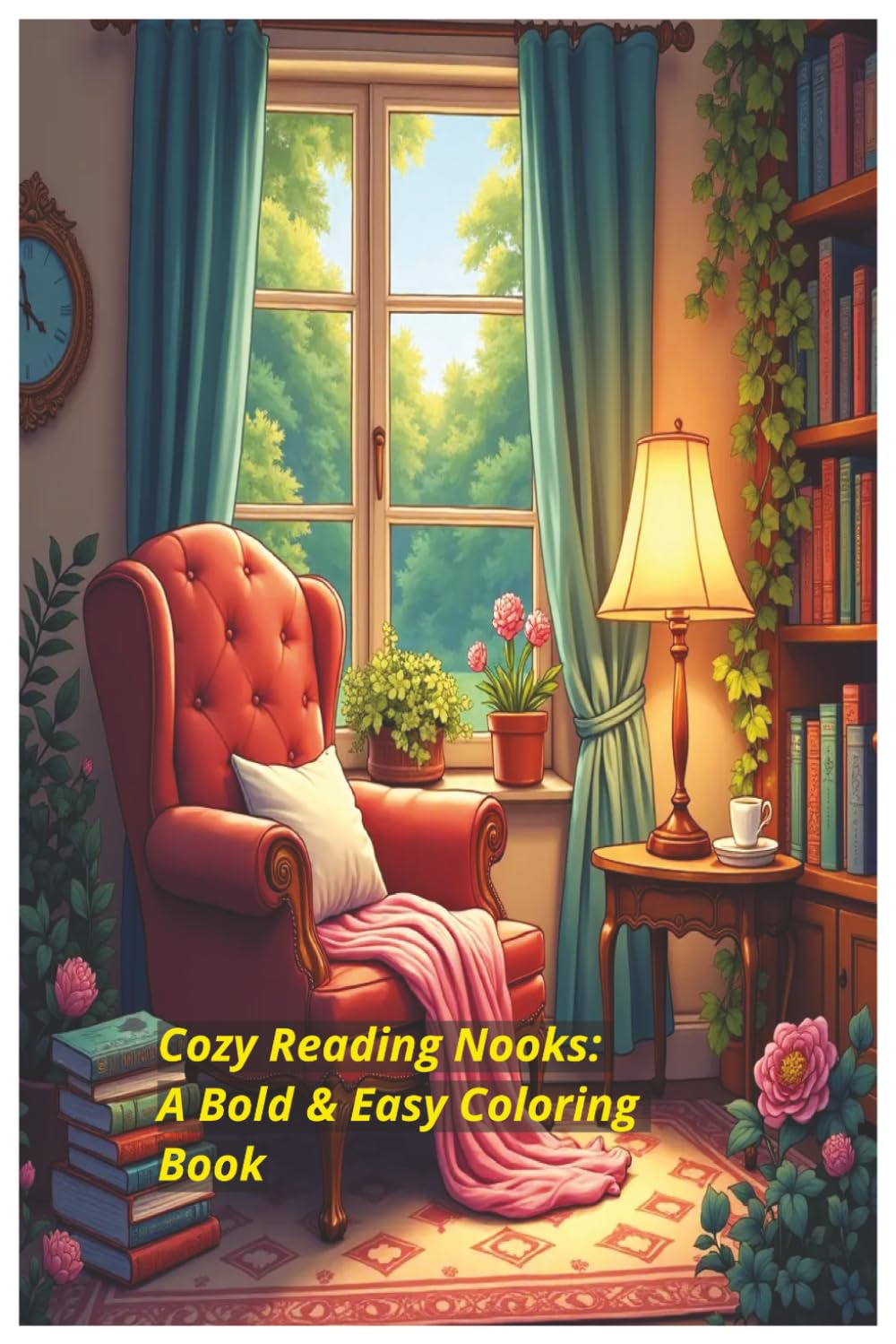 Cozy Reading Nooks: A Bold & Easy Coloring Book