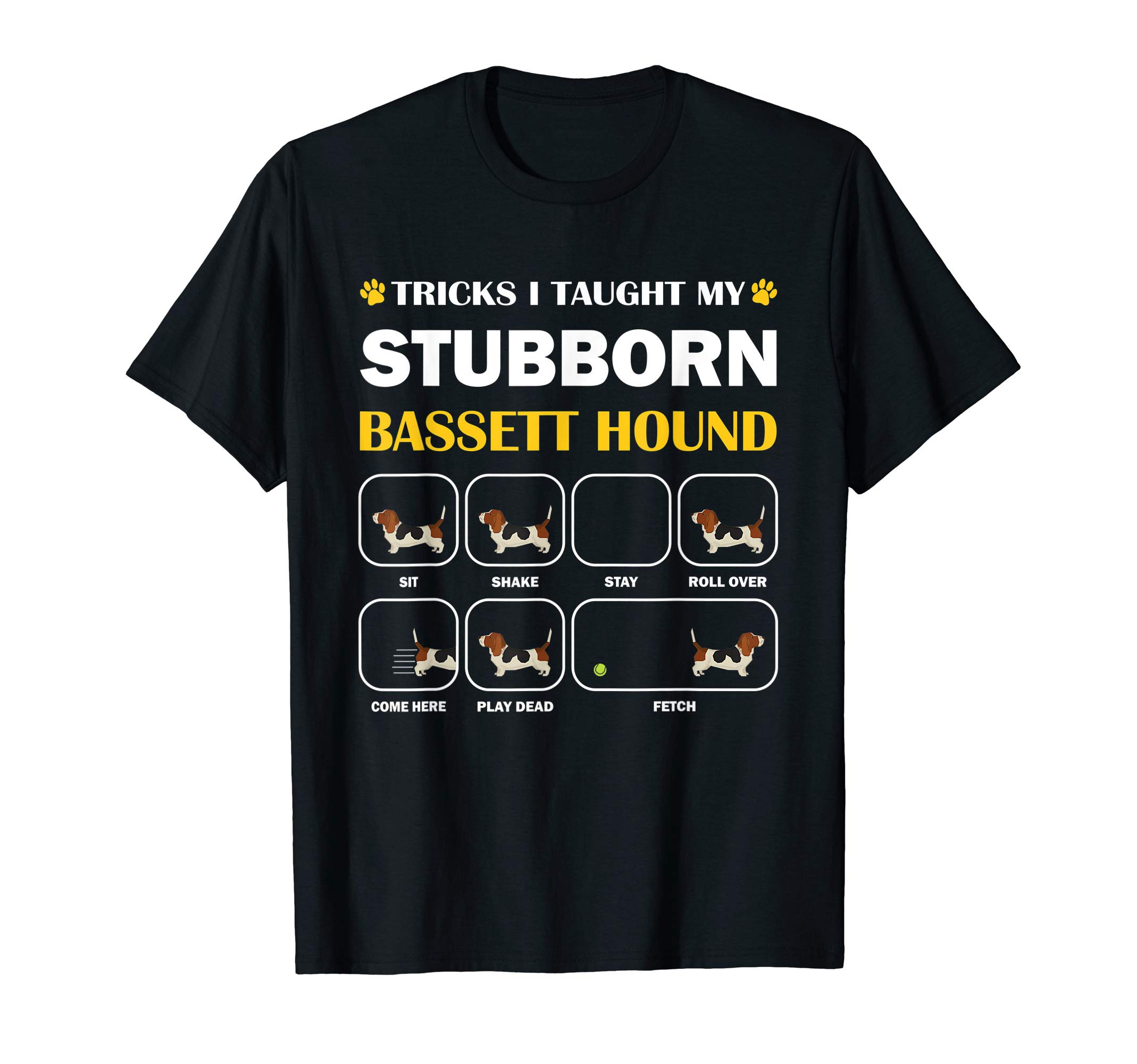 Stubborn Bassett Hound Dog Tricks Training Gift T-Shirt