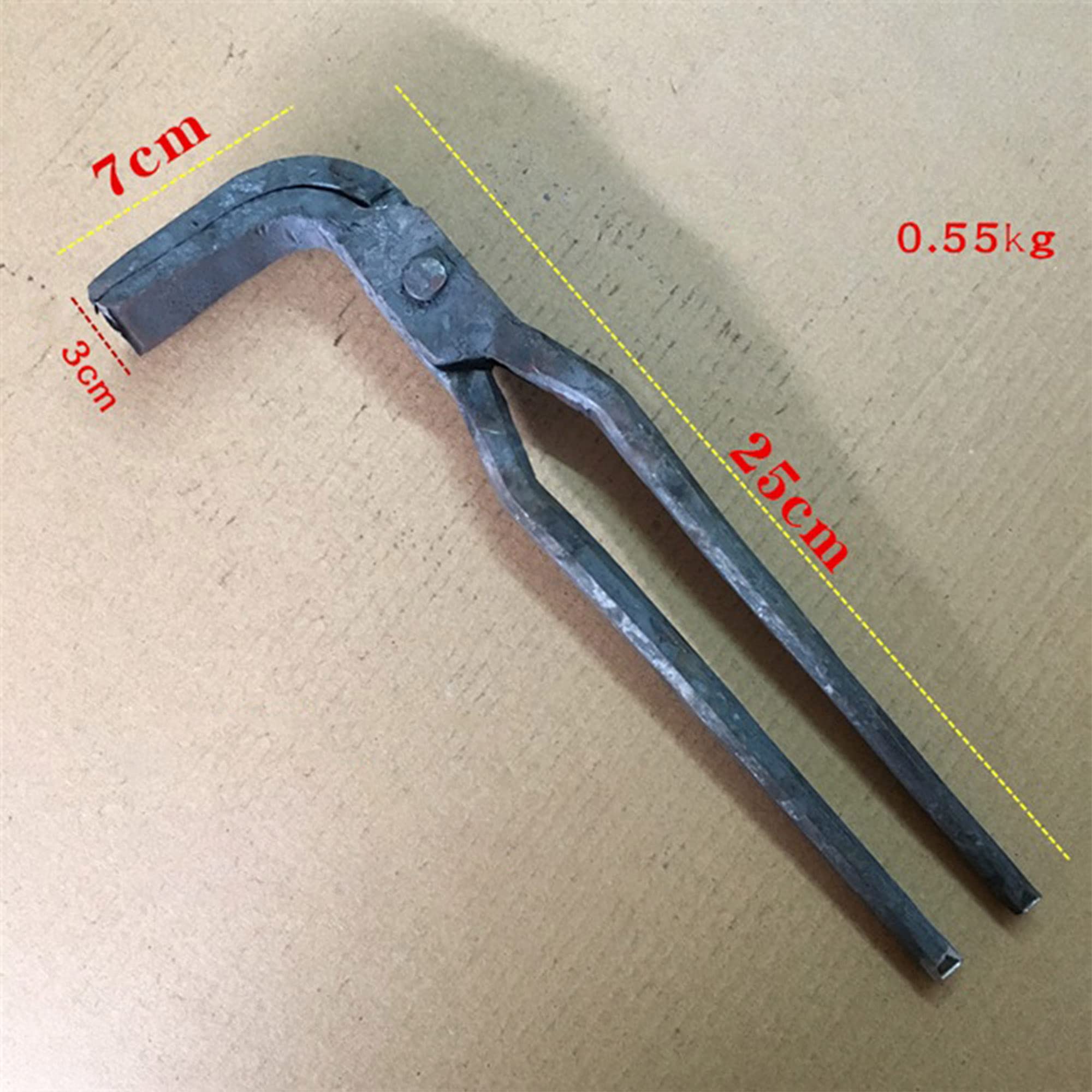 Tenaza de forja Pinzas de herrero Pinzas de pico de pato para Forja del yunque del herrero 25cm 0.55kg Tenaza de forja para Ingeniero Herrero
