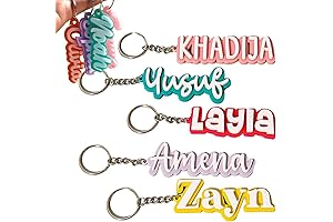 Personalized Name Tag Keychain for Back to School