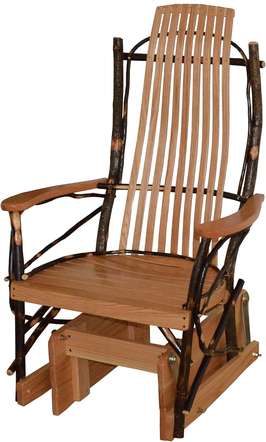 Hickory Glider Rocker, Natural Finish