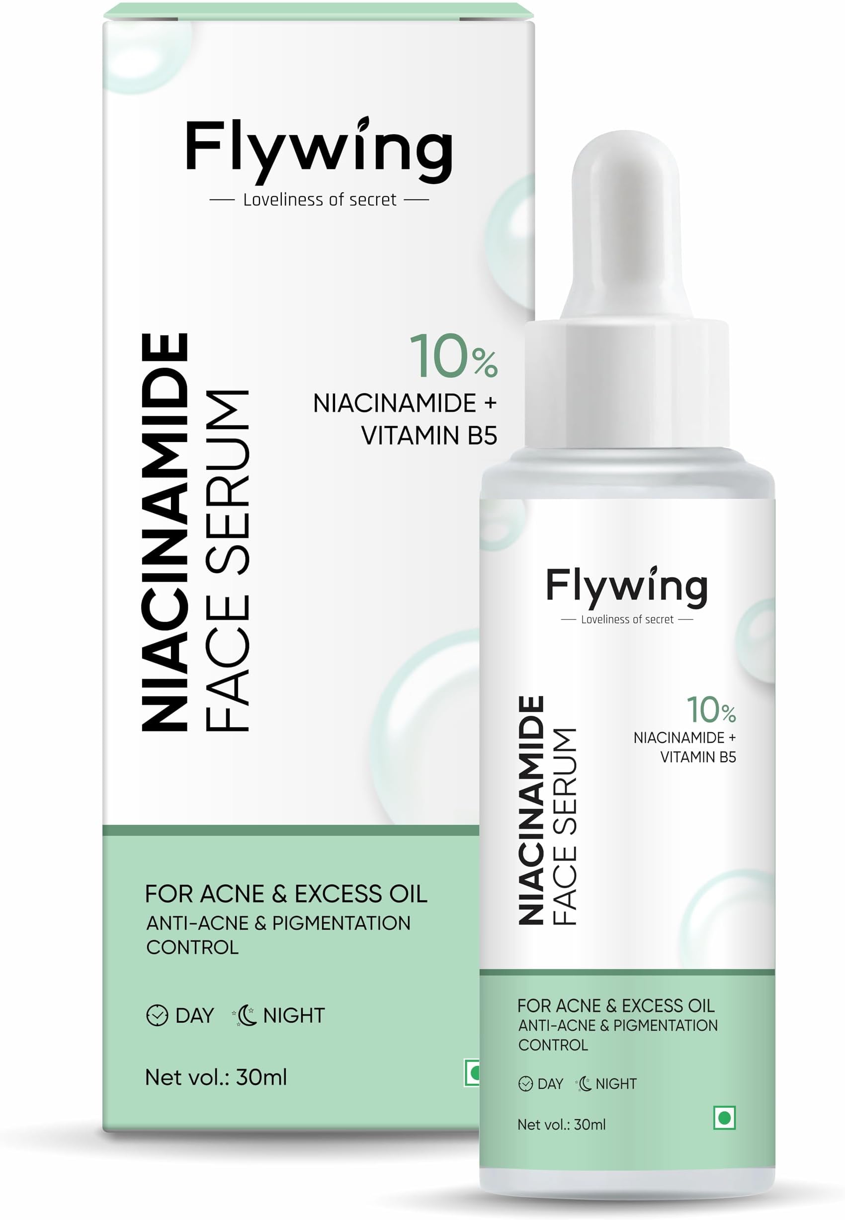 10% Niacinamide Face serum | Reduces Dark Spots | Remove Acne & Excess oil | Pigmentation Control | Vitamin B5, Zinc pca, Hyaluronic acid | For All Skin Types | 30ml