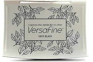 Tsukineko Versafine Onyx Black Pigment Ink - Consistent Bridle Leather Tone