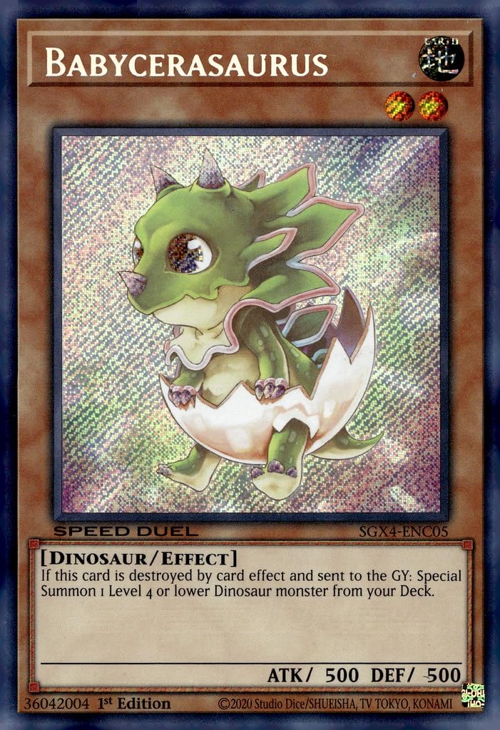 Amazon.com: Babycerasaurus (Secret Rare) - SGX4-ENC05 - Secret