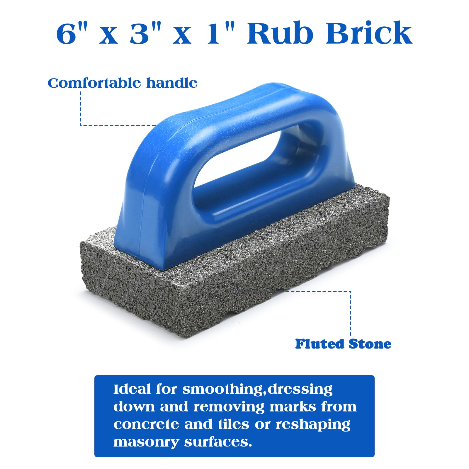 Wenqik Rub Brick - Concrete Smoothing Tools -2 Wenqik Rub Brick - Concrete Smoothing Tools -2