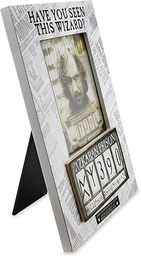 Miniatura 3 de Silver Buffalo Harry Potter Sirius Black Have You Seen This Wizard Azkaban Prison Marco de fotos MDF 4 x 6 pulgadas