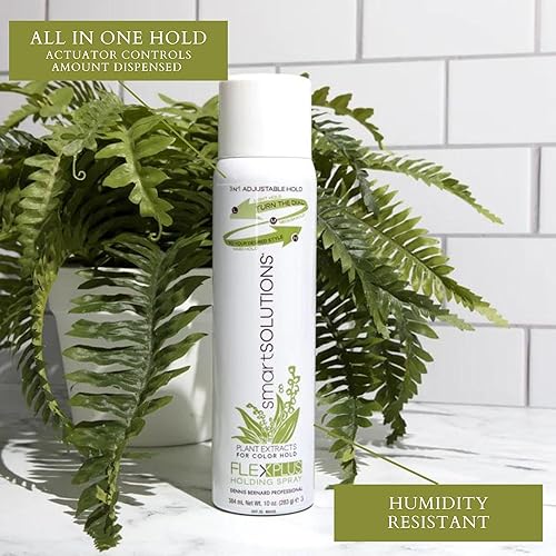 Miniatura 2 de SMART SOLUTIONS Spray de sujeción flexible Plus, 10 onzas, no pegajoso, sin escamas, secado rápido, 3 en 1