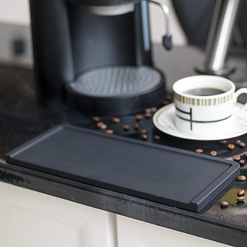 Miniatura 3 de XUNADA - Alfombrilla grande para café expreso (5 x 12 pulgadas), almohadilla ultra gruesa de alta calidad, estación de silicona de agarre fuerte