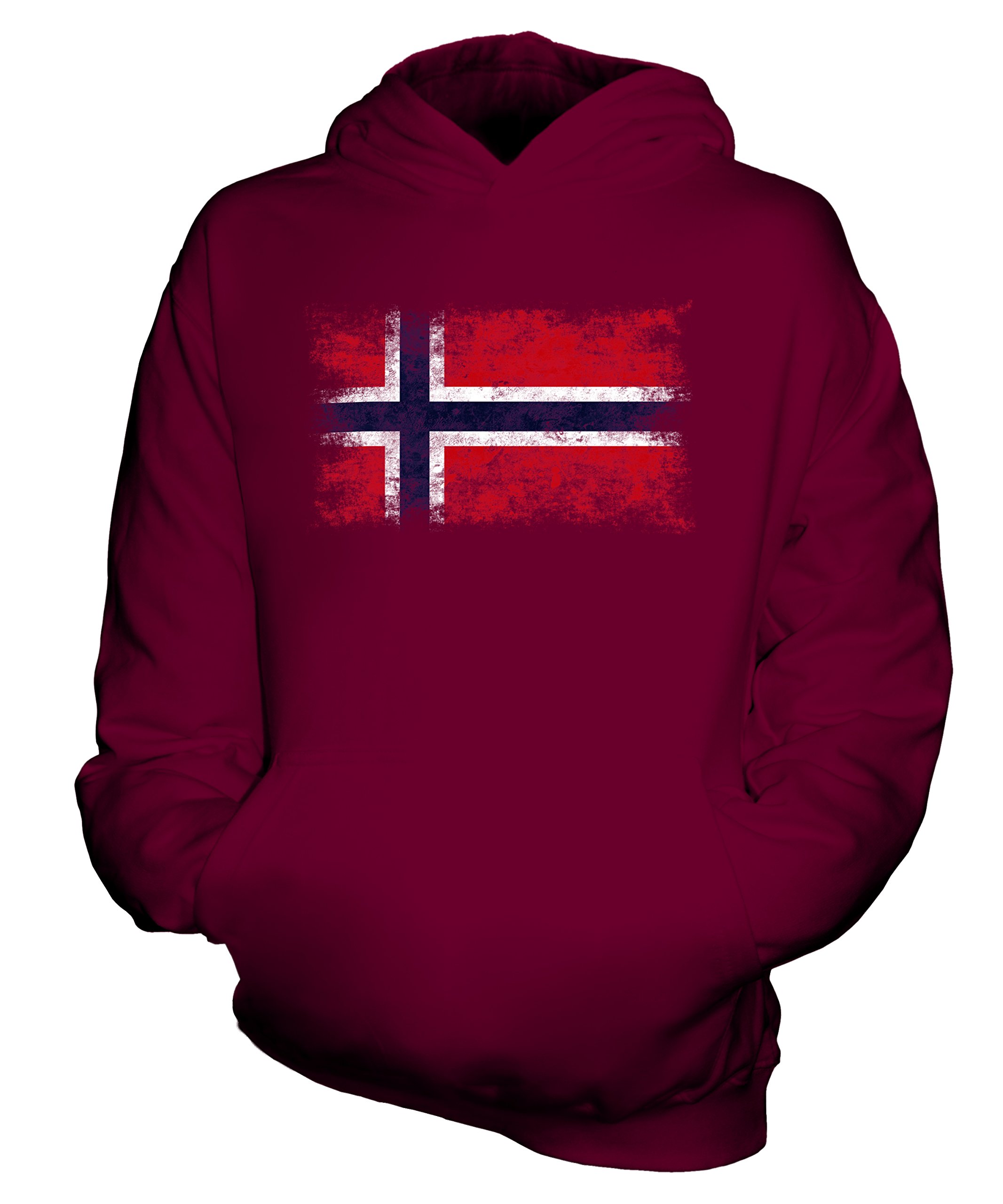 Sweat Norvège drapeau délavé au style vintage pour enfant