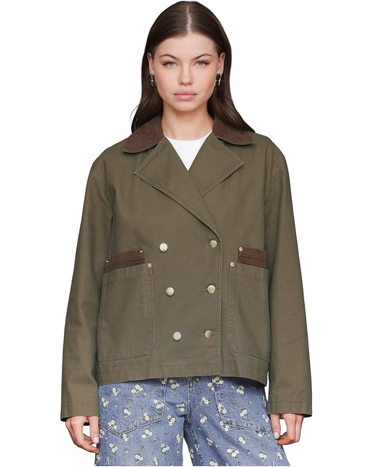 Avec Les Filles Double Breasted Peacoat - Main View