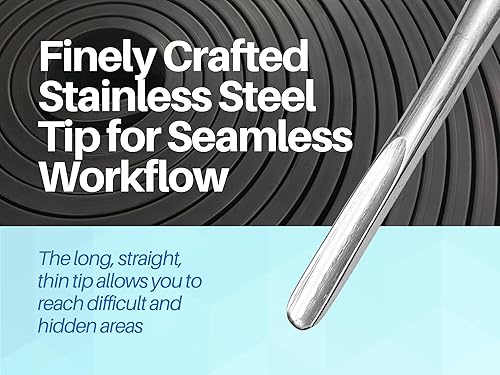 Miniatura 2 de ARTMAN INSTRUMENTS Elevadores de extracción recta dental - Elevadores de punta de raíz y gubia de 0.079 in, 0.118 in, 0.157 in, acero inoxidable