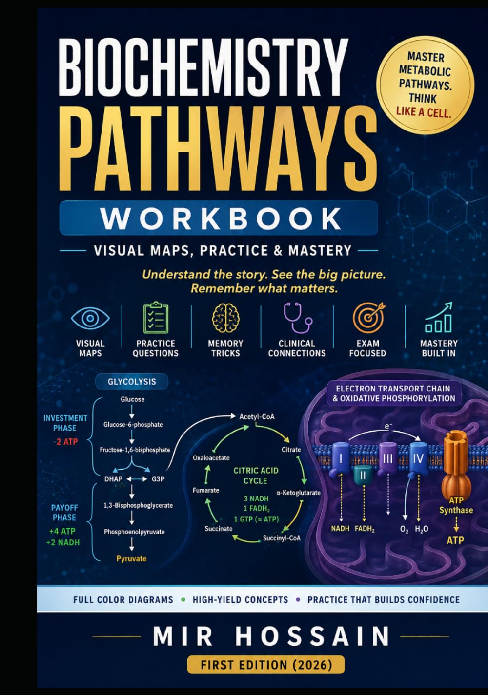 Biochemistry Pathways Workbook: Visual Maps, Practice & Mastery