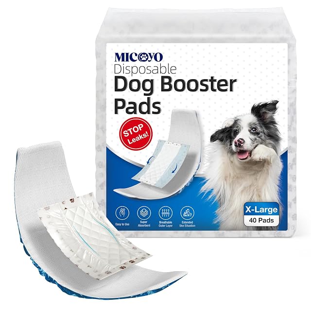 MICOOYO Almohadillas desechables para pañales para perros