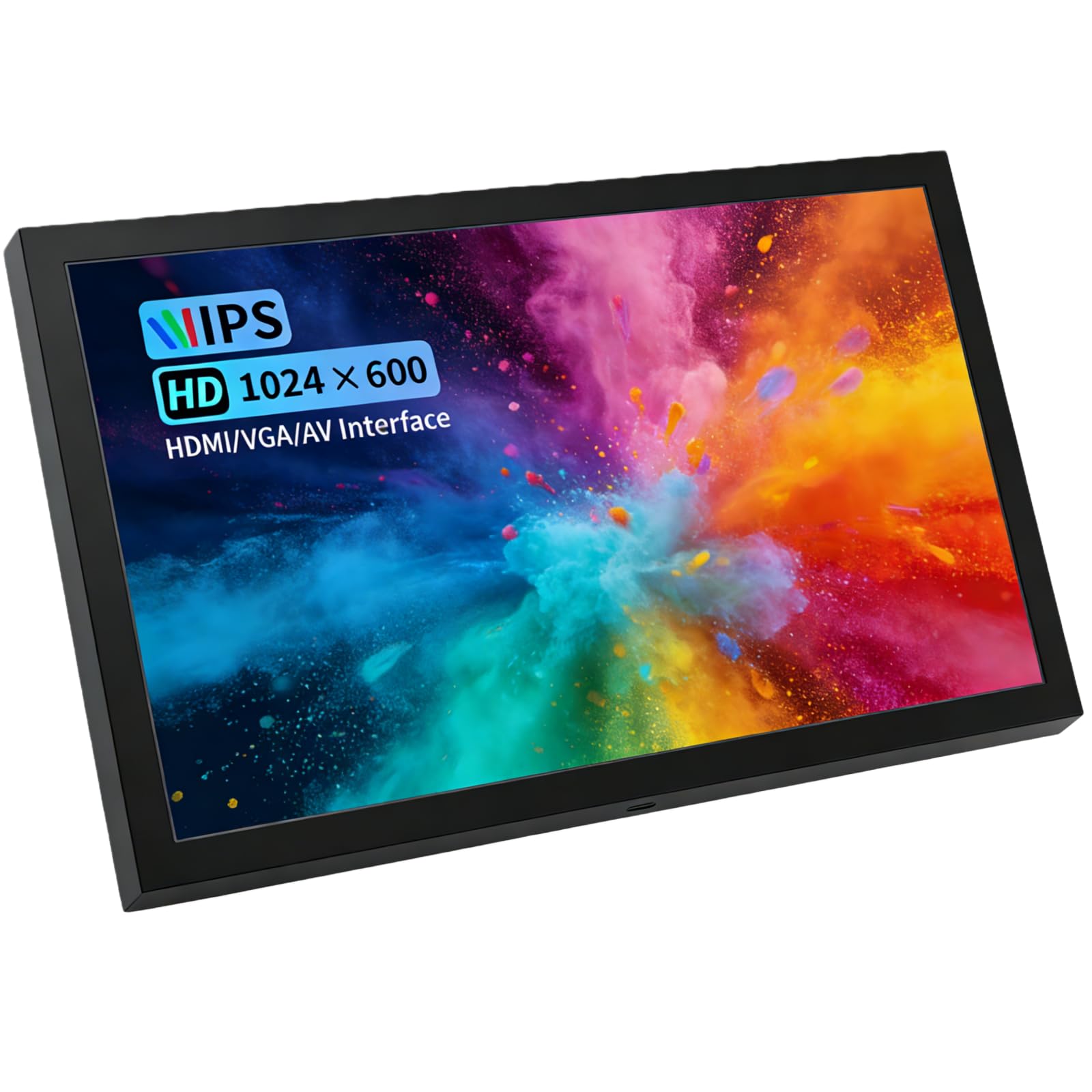 7 Inch Portable Mini Monitor: 1024x600 IPS Display with HDMI, VGA, AV & BNC Inputs | Built-in Speakers | 178° Viewing Angle for Raspberry Pi, PC, TV, DVD & CCTV-image-27
