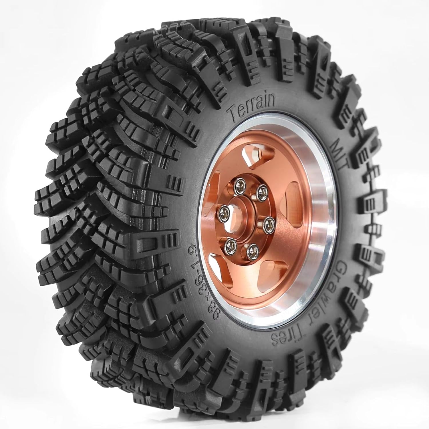 For Axial 🌶 1/10 4PCS 【ベージュ】 98MM 1.9インチ 超粘性ゴム