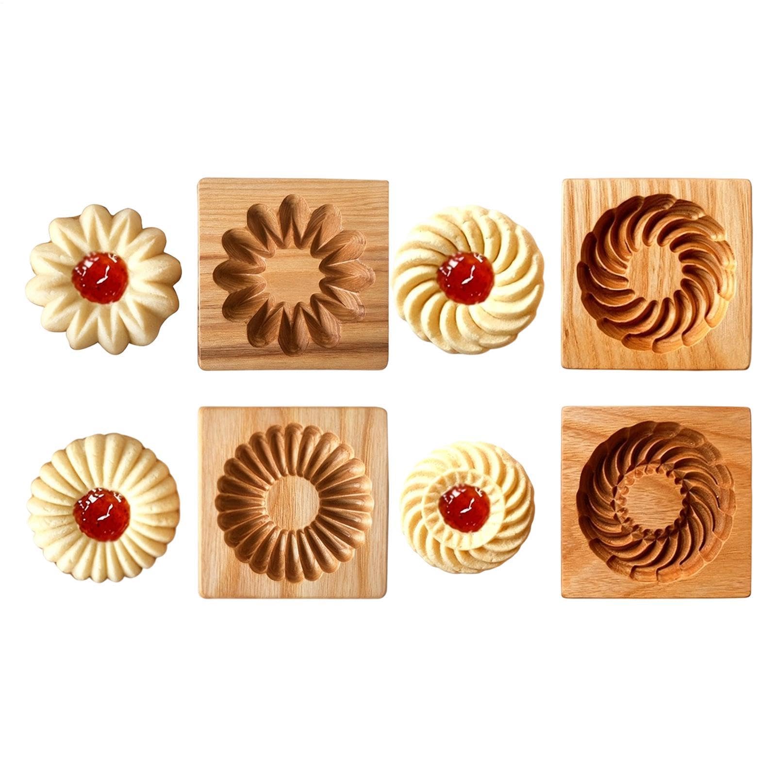 per biscotti in legno, 4 pezzi