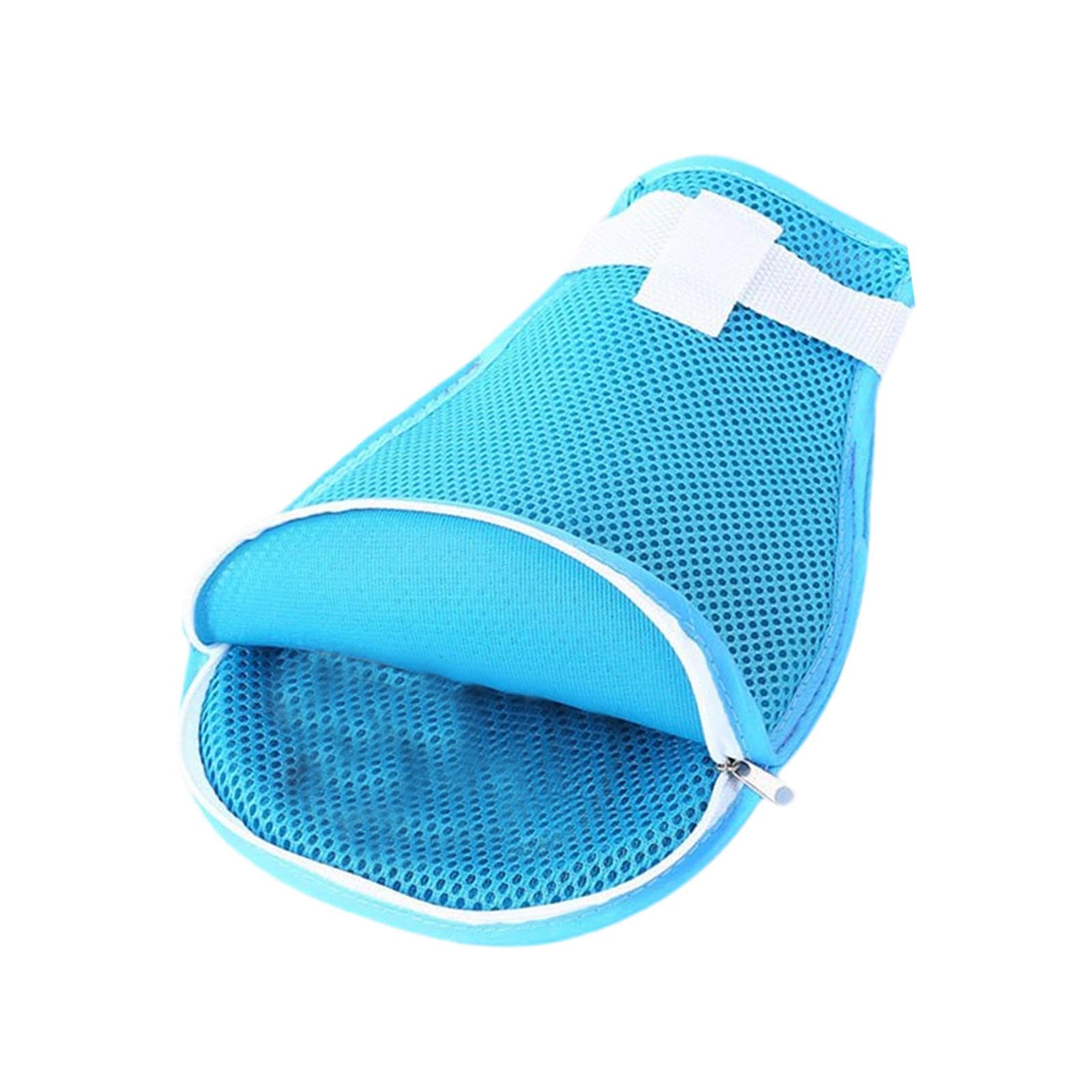 CLUB BOLLYWOOD VELURA Hand Restraint Glove Mesh Cloth Elderly Portable Multifunction Security Mitt Light Blue with Zip|1 Waterproof Underwear|Other Health Care Supplies| Health Care-image-24