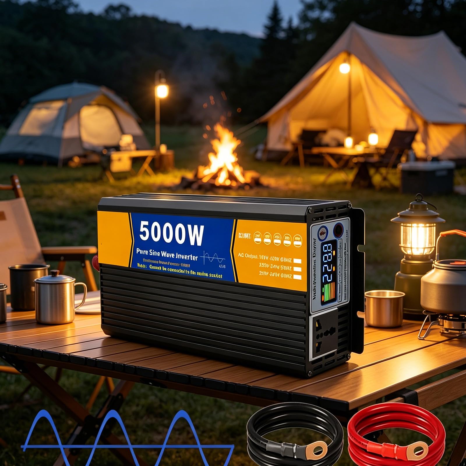 Awaryjny falownik mocy 5000W czysta sinusoida