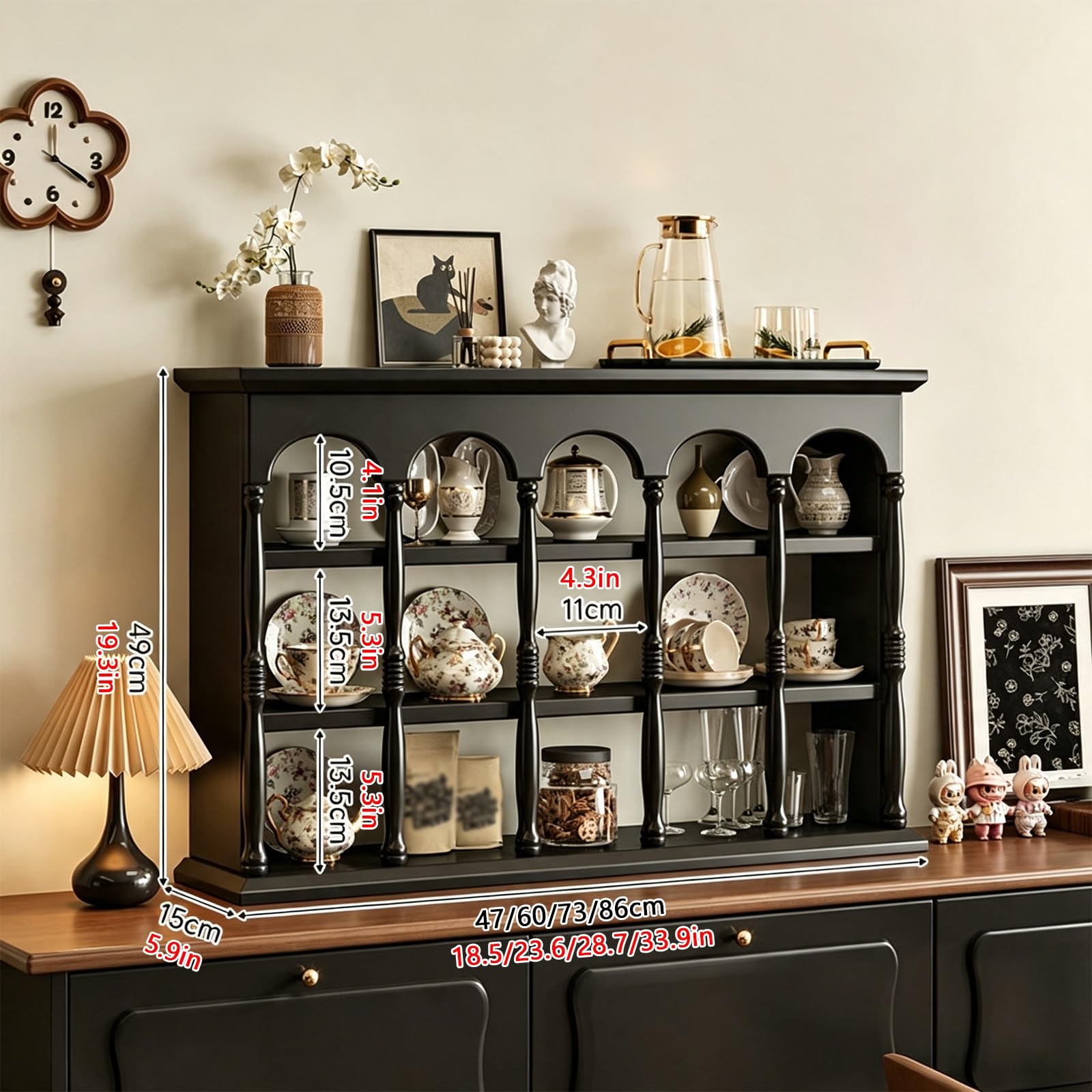 Tassen-Organizer for Den Schrank, Zur Wandmontage