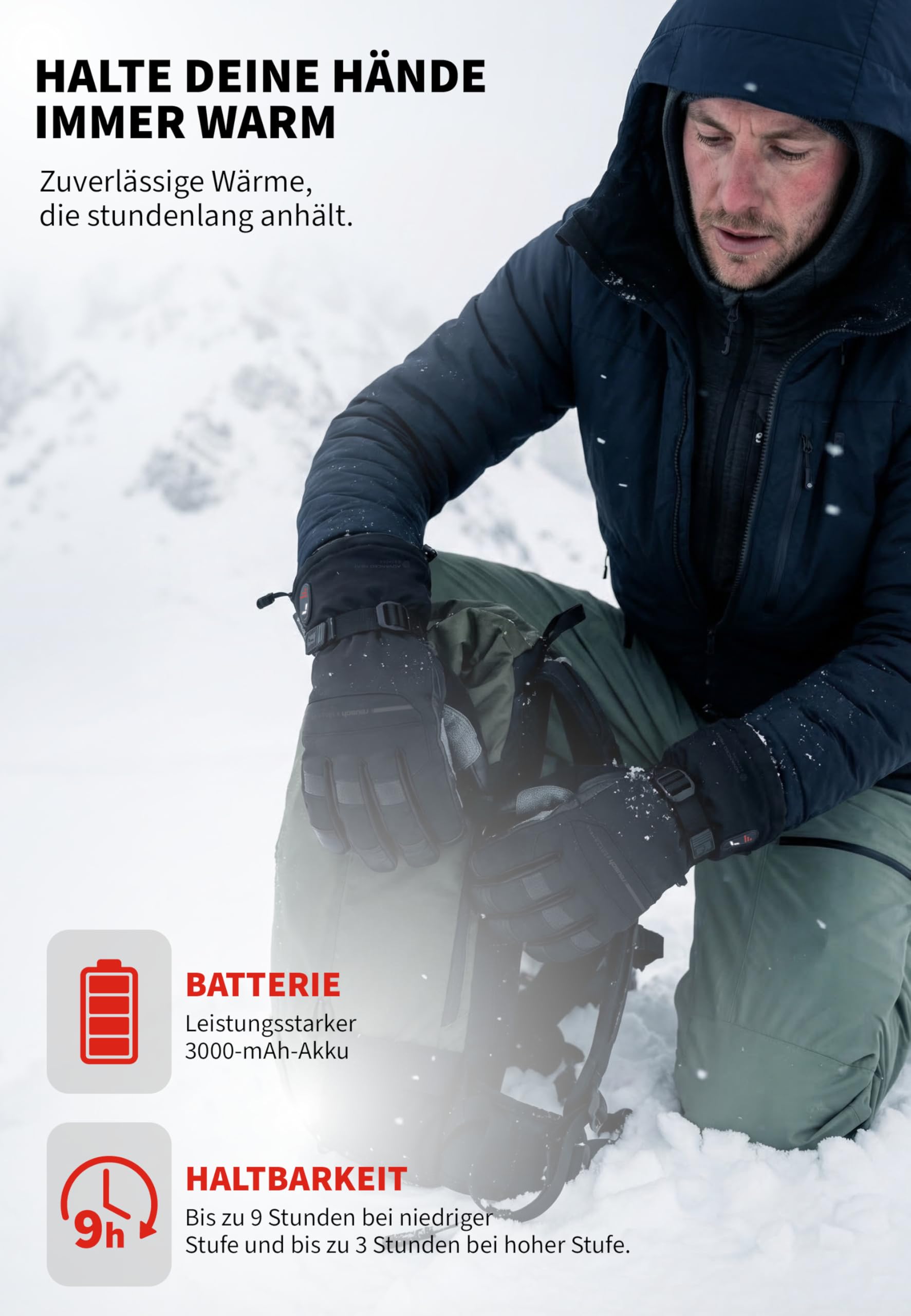 Reusch beheizbare Skihandschuhe für Herren & Damen | touchscreenfähig