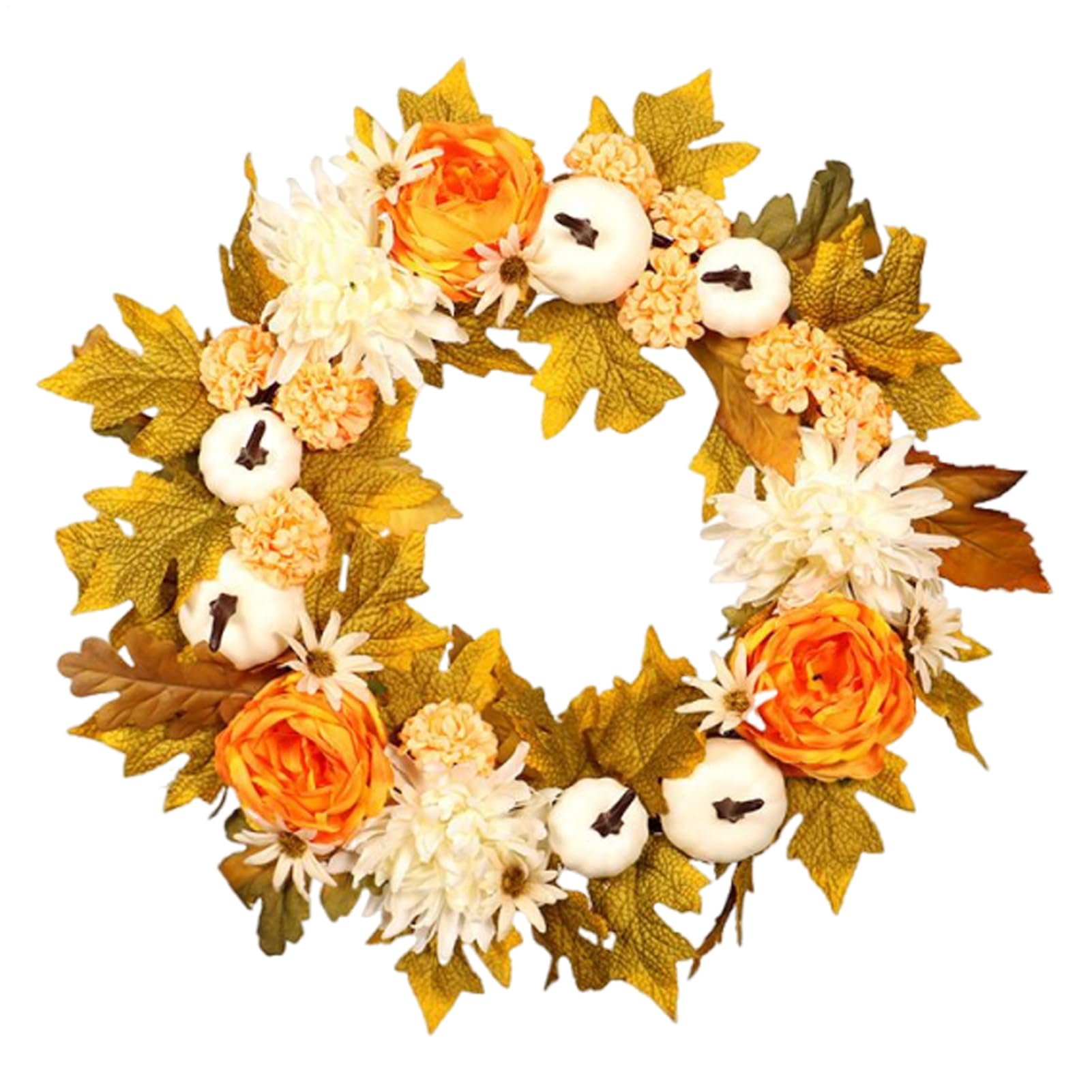 Couronnes d'automne pour porte en feuilles d'érable artificielles haut de gamme