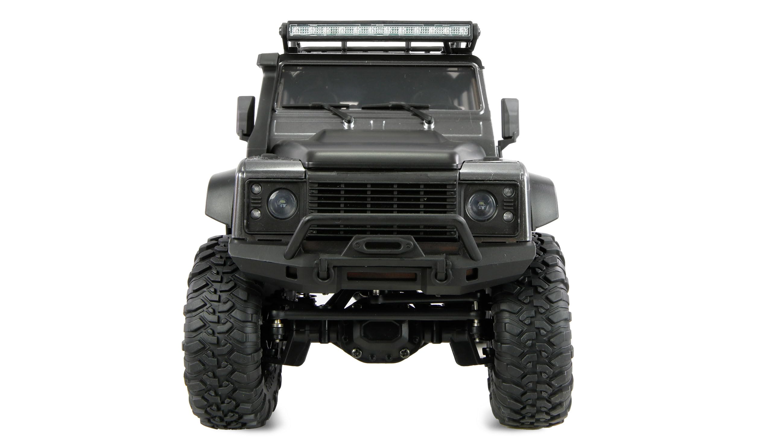 Amewi AMXRock Mini-D90 Scale Crawler 4WD 1:16 RTR grigio con telecomando, batteria, cavo di ricarica