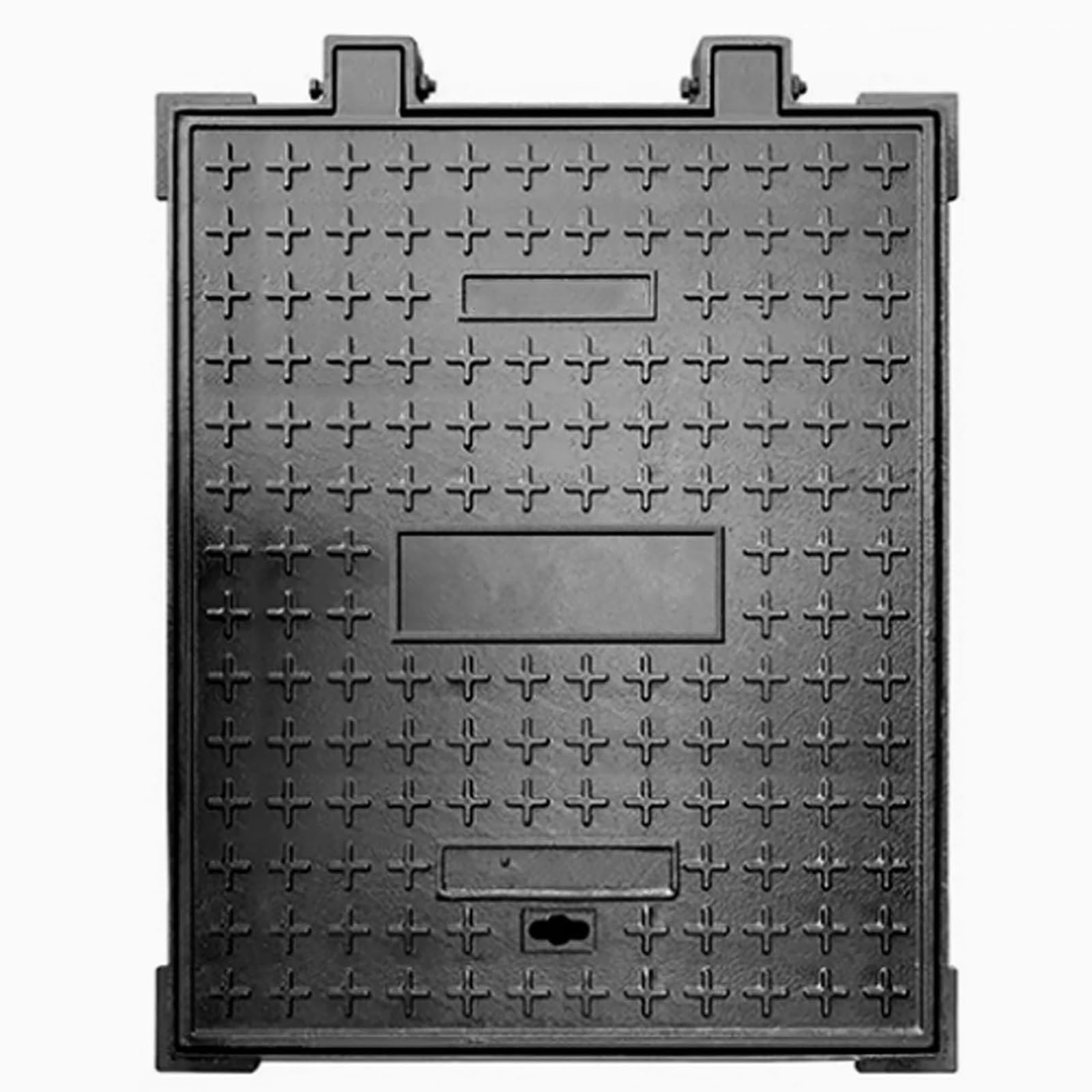 Couvercle en fonte ductile 60x80 de regard de jardin et fosse septique B125