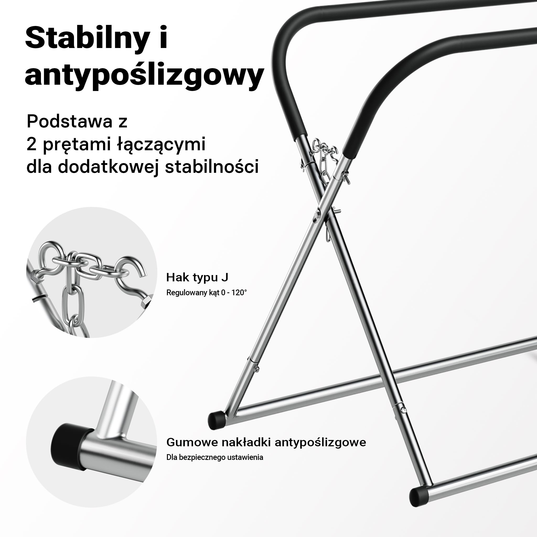 Składany stojak na szybę przednią Wiltec, regulowana wysokość 80-100 cm, obciążenie do 75 kg, stojak naprawczy, stojak na szybę przednią, stojak lakierniczy