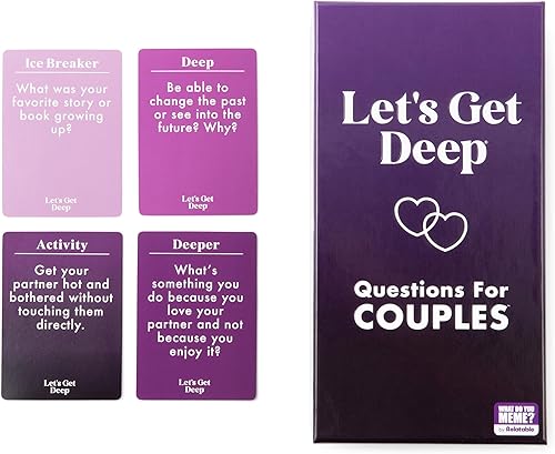 Miniatura 6 de Let's Get Deep de Relatable, juego de cartas de preguntas para parejas, ideal para citas, regalos de pareja, de boda y de relaciones a larga