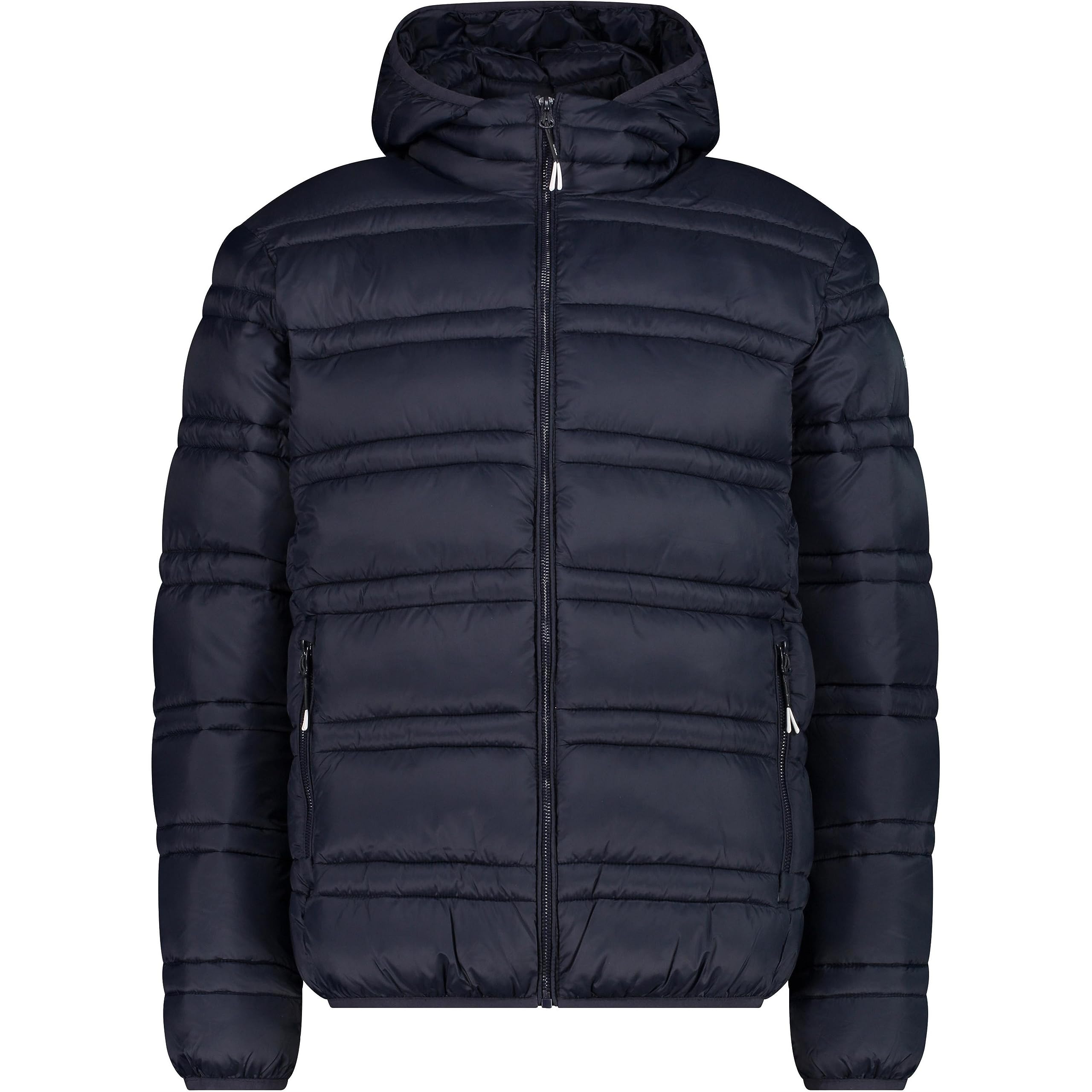 CMP - Man Jacket Snaps Hood, Black Blue, 54