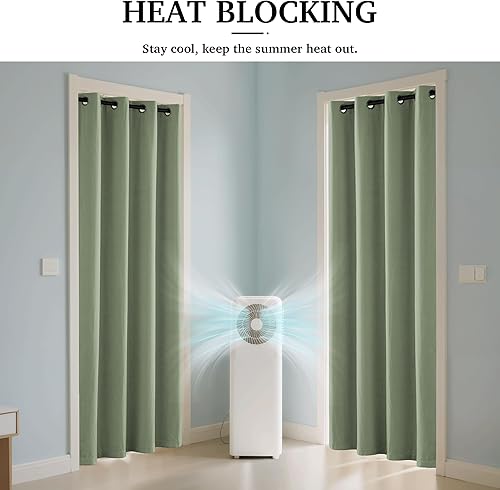 Miniatura 166 de RYB HOME Juego de 2 paneles de cortinas de terciopelo malva, cortinas y cortinas para oscurecer la habitación, con aislamiento térmico, decoración