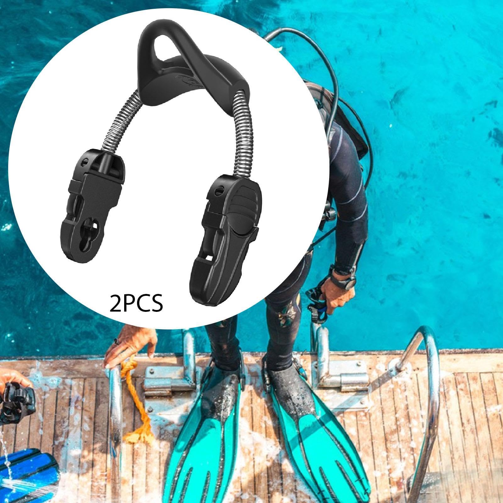 2 Piezas Correas de Aletas de Goma para Reemplazo de Flippers Hebillas de Liberación Rápida Material Flexible y Resistente Ajuste Universal para