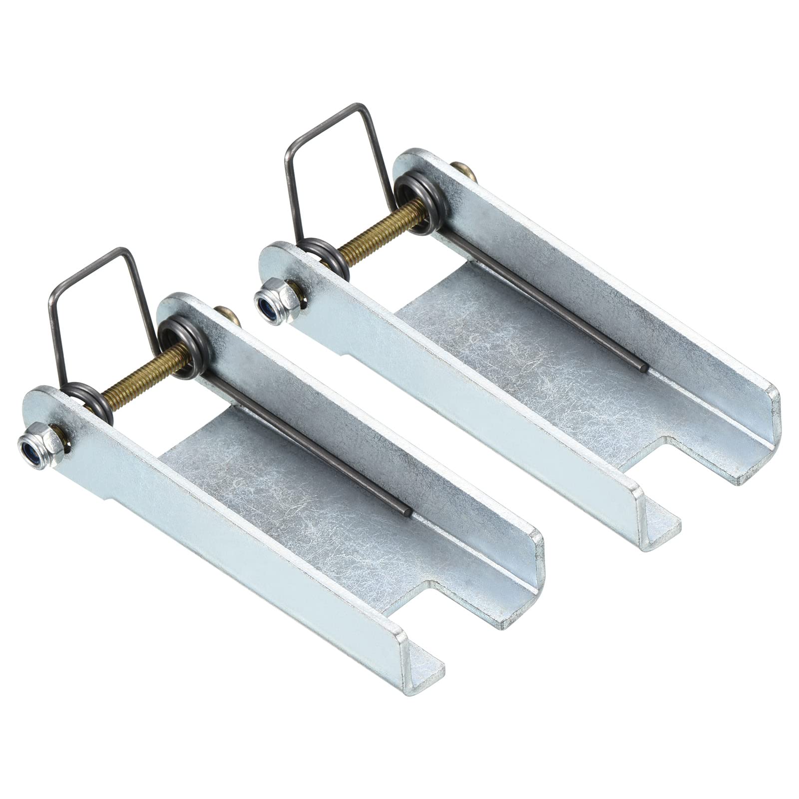 PATIKIL 84mm Gancho Seguridad Cierre Kit, 2 Paquete Metal Remolque Receptor Enganche Reemplazo para Horquilla Gancho Remolque, Plateado