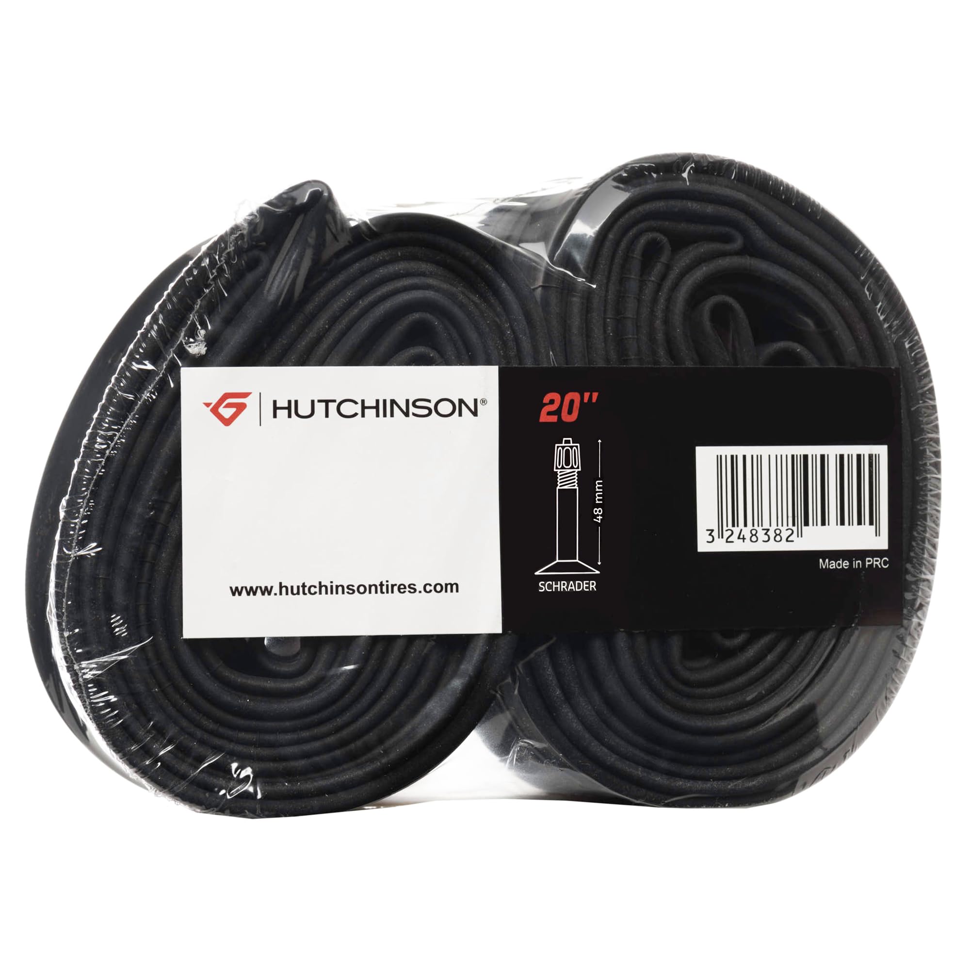 Hutchinson Pack of 2 Inner Tubes – Schrader Valve (40mm) – 20 x 1.70/2.35