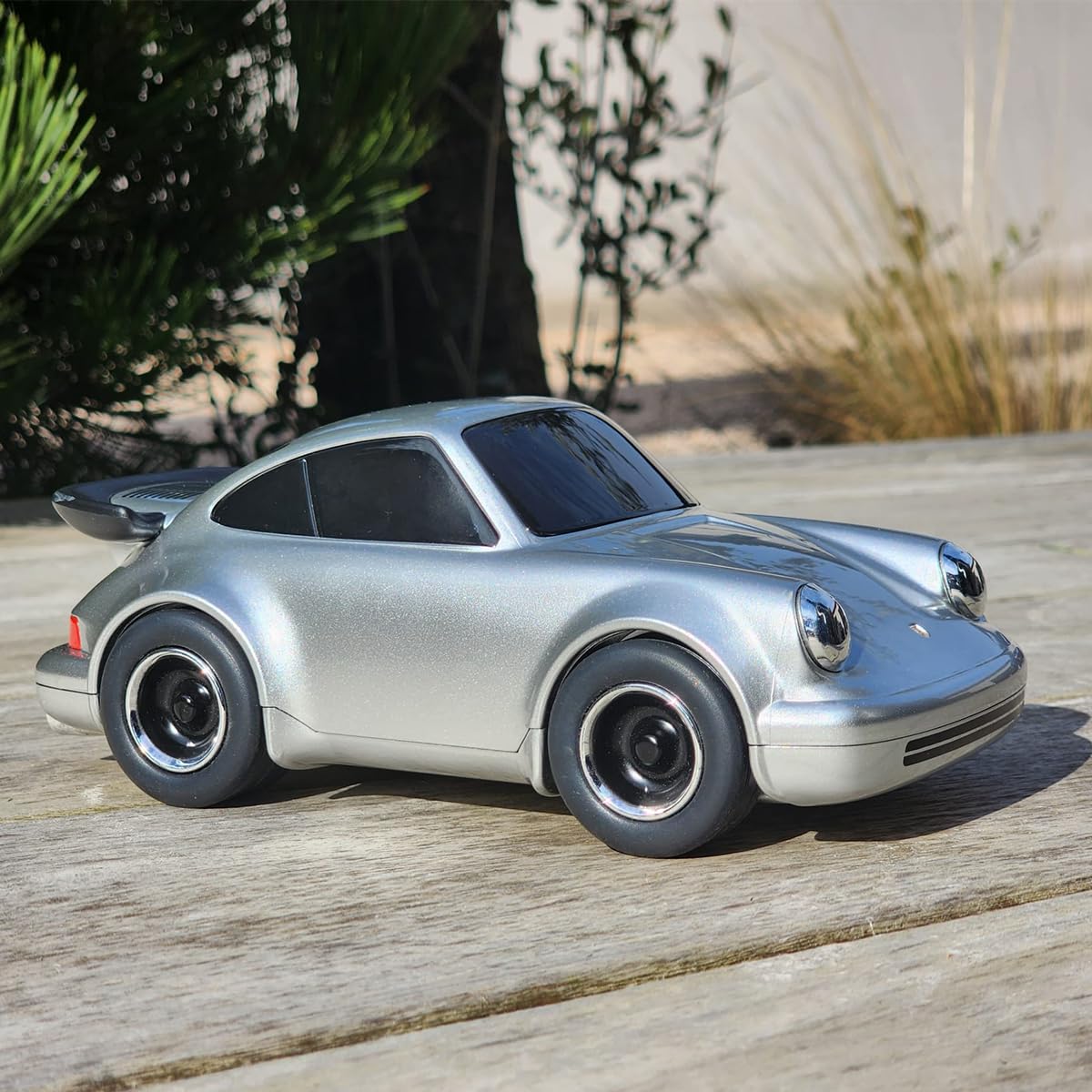 Baghera Racing Car Porsche 911 - Auto in miniatura ufficiale - Giocattolo per bambini dai 3 anni - ABS resistente - Design elegante ispirato alla Porsche 911 Classica (argento)