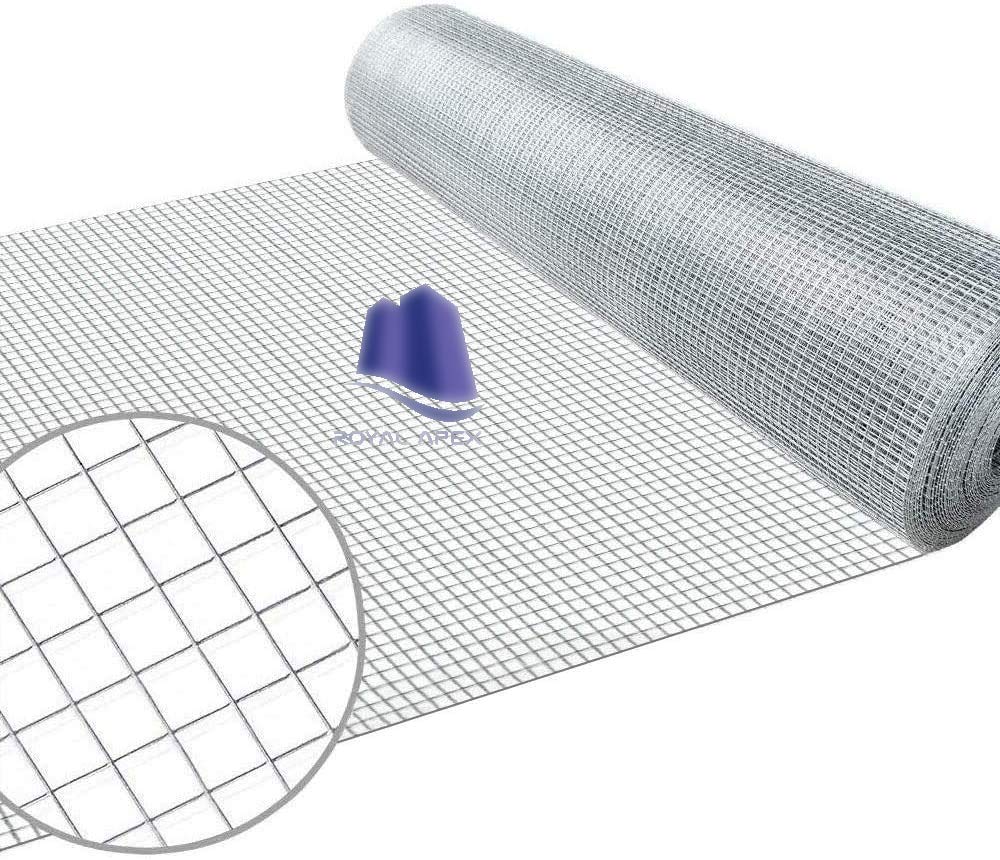 Royal Apex Wire Mesh Fencing, Galvanized Garden Fencing Steel Nets for Farming Plant Fence, Barriers Chicken Wire Fence and Animals Aviaries Hen-houses (1 Inch, 5 Meter)