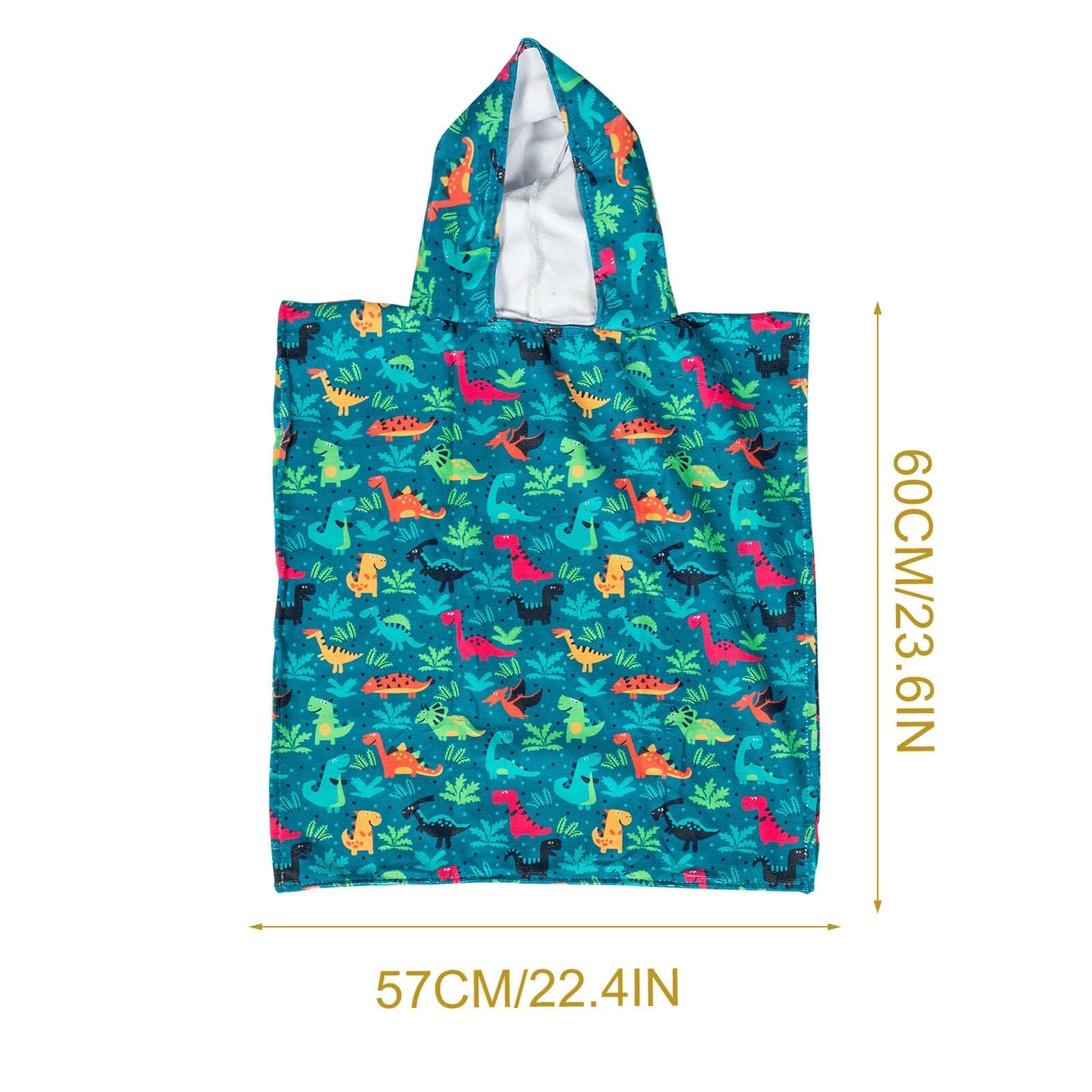 Toalla de Baño Capucha para Niños Toalla Absorbente para Playa 3D Super Absorbente de Fibra Superfina para Ñiño y Niño Obsequio para Playa y Piscina