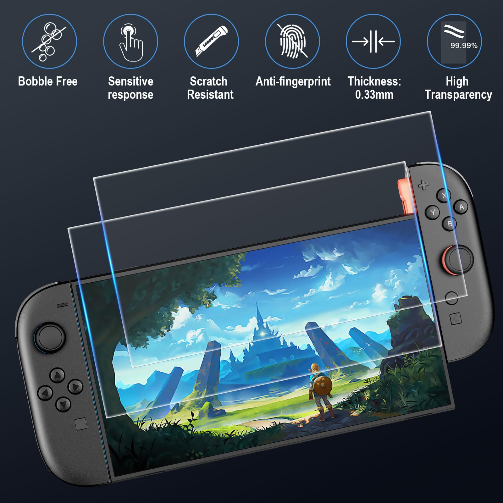 HEYSTOP Custodia per Nintendo Switch 2 Console Kit Accessori con Custodia da Viaggio Portatile Protettiva per Nintendo Switch 2 con Cover Switch 2, Pellicola Temperata Switch 2 per Accessori Switch 2