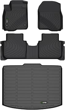 HAFIDI Floor Mats & Cargo Liner Set Fit For 2023 2024 2025 2026 Honda CR-V Not fit CRV Hybrid Models All Weather Protection TPE Anti-Slip Automotive Full Set Floor Liners Custom Accessories - Black