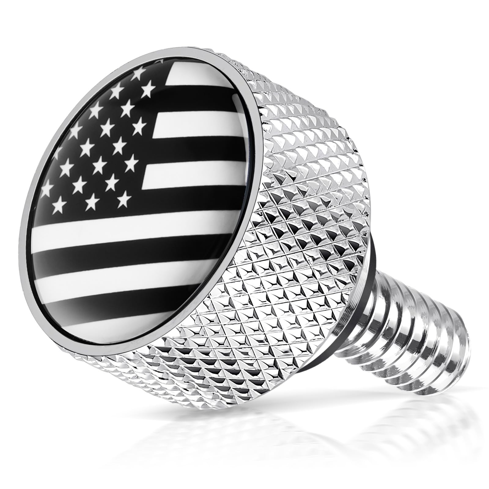 AMAZICHA American Flag Seat Bolt Stainless Steel Fender Rear Seat Screw 1/4"-20 Thread Compatible with 1997-2026 Harley Davidson Touring XG XL Dyna Softail Sportster CVO Fatbob Chrome