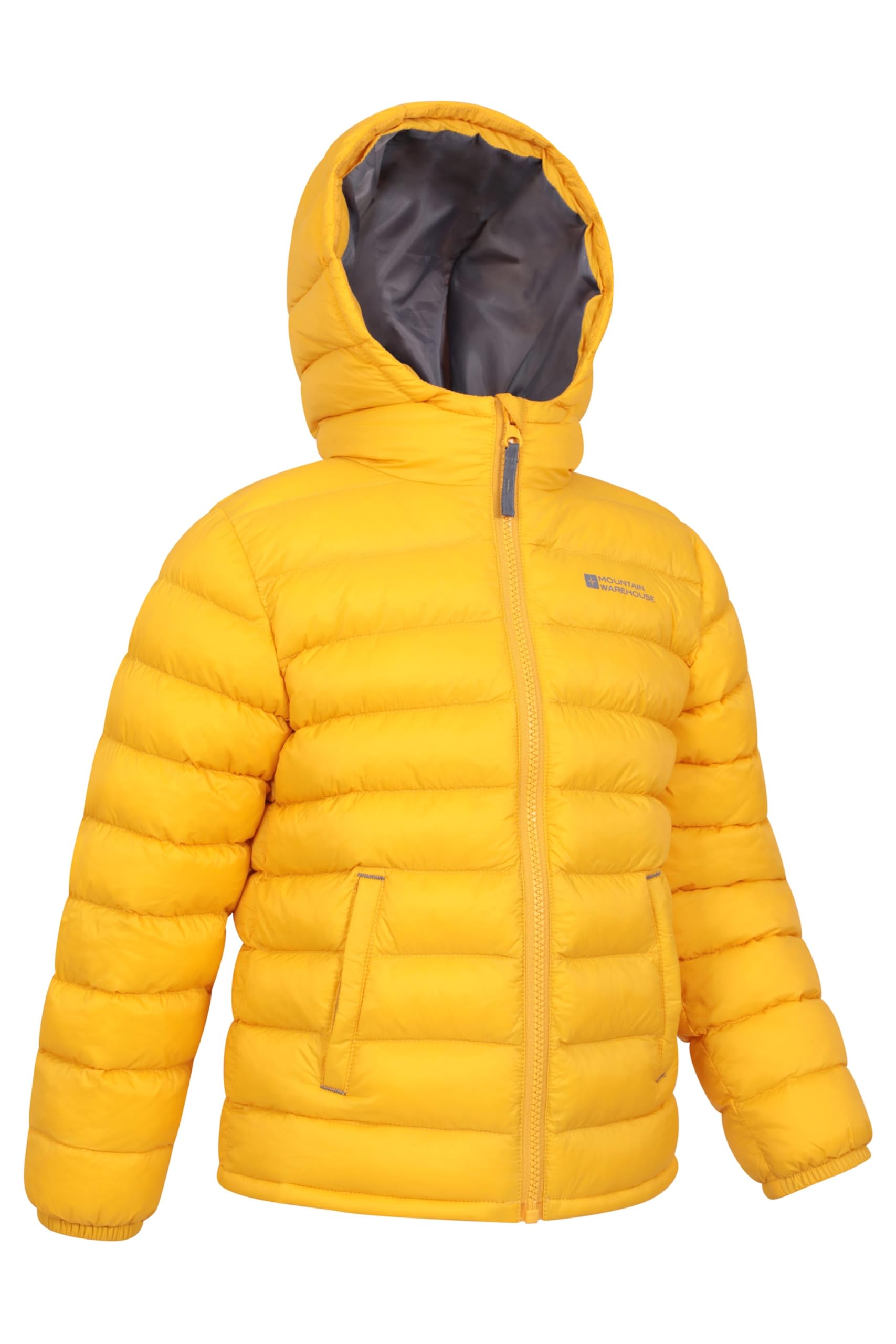 Mountain Warehouse Seasons Manteau Imperméable pour Fille Et Garçon - Doudoune Rembourrée, Légère À Capuche Enfant, Veste Matelassée - Printemps été, école, Voyage