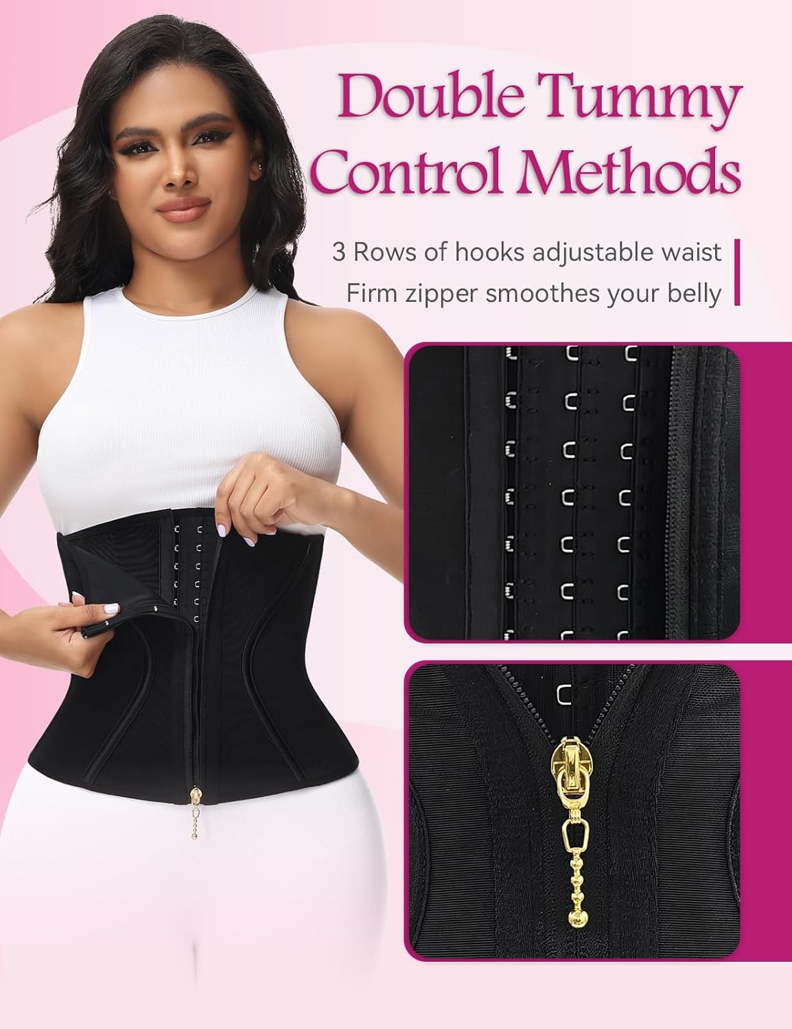 SHAPSHE Short Torso Waist Trainer for Women Corset Waist Cincher Shapewear Tummy Control Workout Hourglass Body Shaper - Image 6