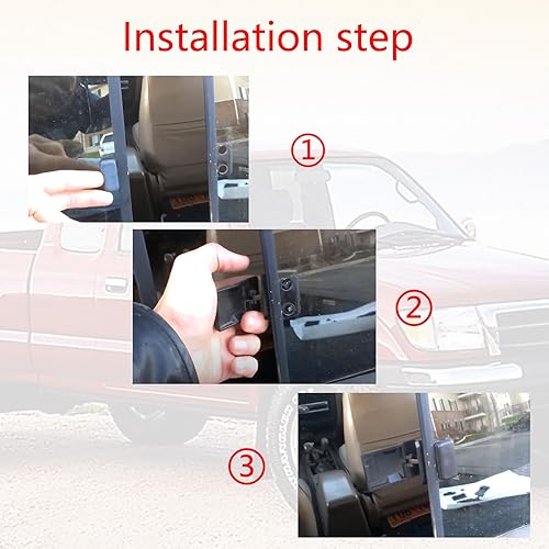 Miniatura 4 de GXARTS Pestillo de bloqueo de ventana deslizante trasero compatible con Toyota Tacoma Pickup Hilux T100 1993-1998 1989-1995 1995-2000 1992-2005