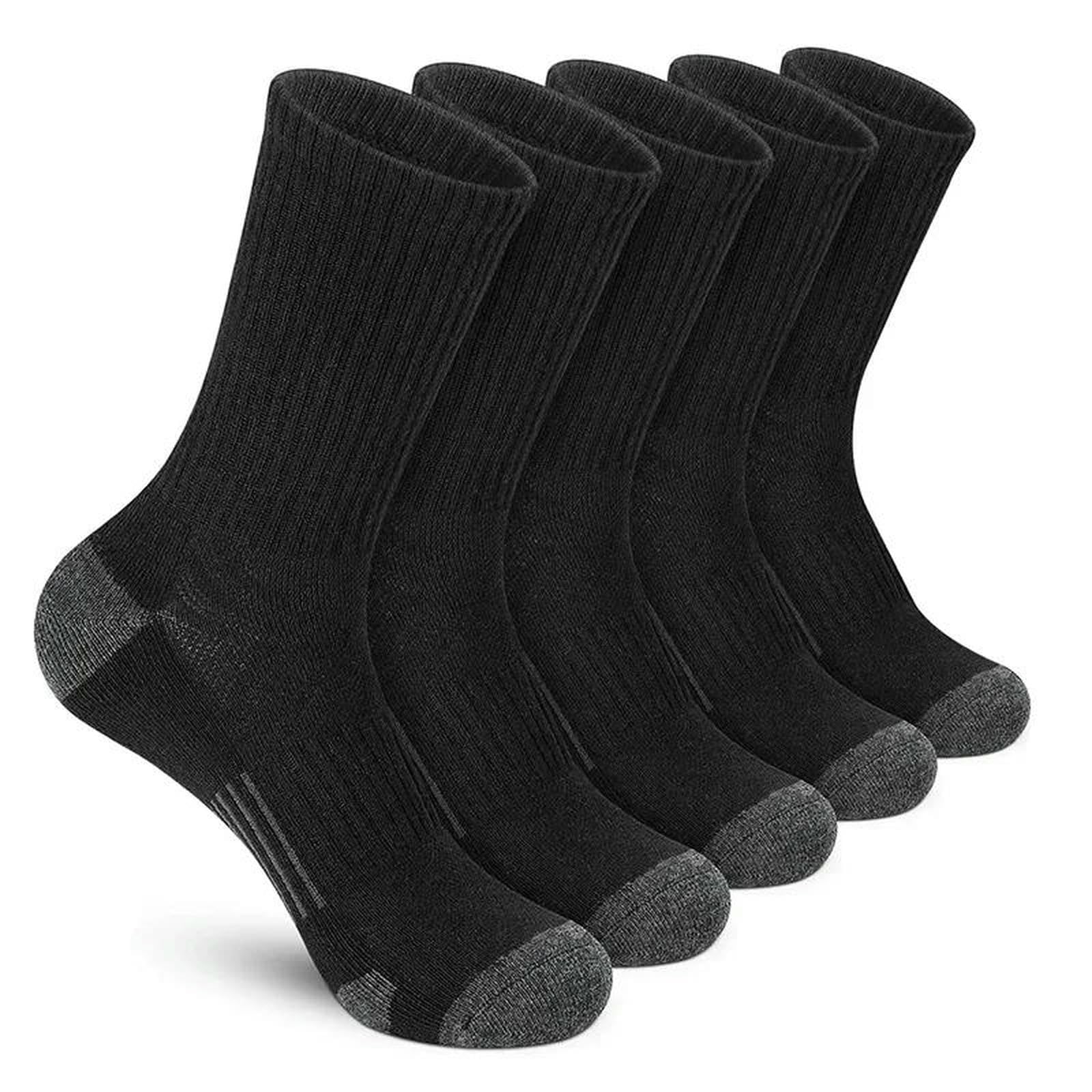 skarpety 5 par męskie skarpety sportowe sportowe do biegania łydki Performance Cushioned Breathable Outdoor Crew dla mężczyzn kobiet