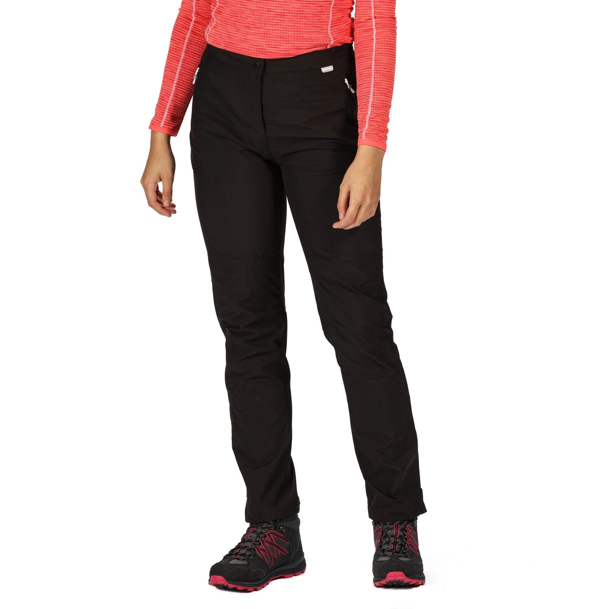 Regatta (Xxl/S, Black) Womens Highton Waterproof Outdoor Walking Hiking Trousers